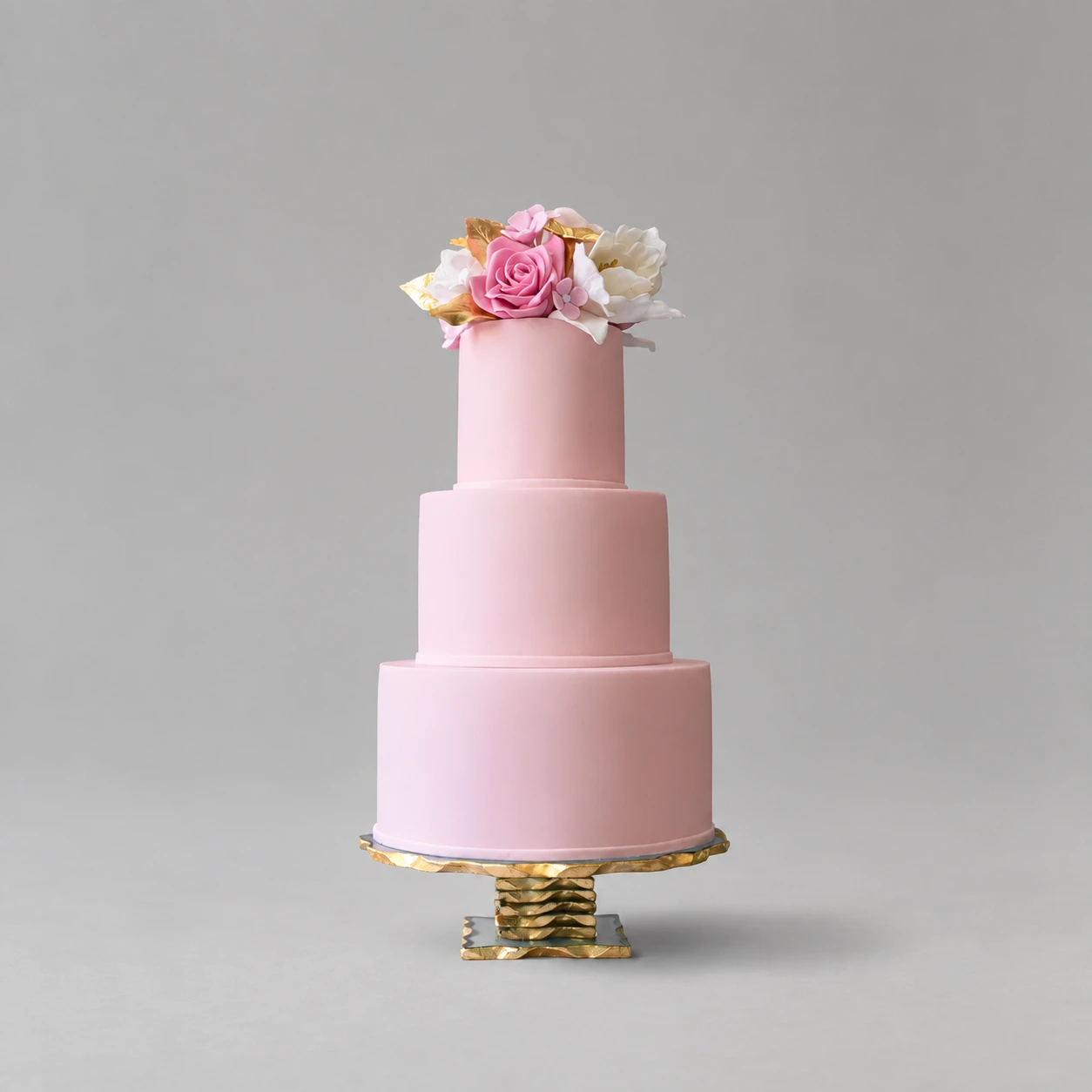 Pink Wedding Cake — 3 cake tiers